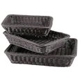 thumbnail image 1 of 3 Pcs Wicker Bread Basket,handmade Woven Basket,tabletop Display Organizer Serving Baskets For Food, 1 of 5