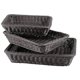 thumbnail image 1 of 3 Pcs Wicker Bread Basket,handmade Woven Basket,tabletop Display Organizer Serving Baskets For Food, 1 of 5