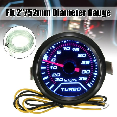 Apexi Boost Meter - 52mm 2″ LED Turbo Boost Press Pressure Vacuum Gauge Meter PSI Smoke Face Tint