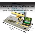 thumbnail image 3 of Large Mouse Pad Wildflower Desk Mats Office Mouse Pads Keyboard Mousepads Oversized Mouse Pad Non-Slip Rubber Base Waterproof with Stitched Edges 35.4 X 15.7 for Game Office,, 3 of 6