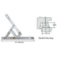 thumbnail image 4 of Truth EP28015 16" Standard Duty 4-Bar Stainless Steel Window Hinge, 4 of 4