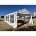 thumbnail image 4 of 26'x13' PE White Tent - Heavy Duty Party Wedding Tent Canopy Carport - By DELTA Canopies, 4 of 7