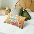 thumbnail image 2 of Boho Vintage Throw Pillow Cover Carpet Orange Pattern Antique Ethnic Decorative Pillow Cases Home Decor Rectangle 12x20 Inches Pillowcase, 2 of 6