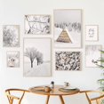 thumbnail image 3 of Pintura en lienzo de escena de invierno para decoración de sala de estar, carteles nórdicos, impresiones de pared, cuadro de cabina de Navidad, bosque nevado, 2024, 3 of 4