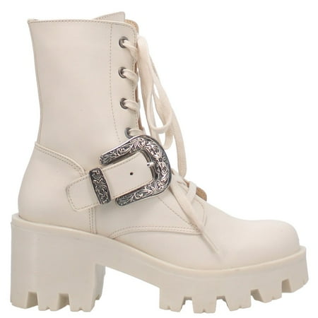 

Dingo Womens Double Down Platform Boots Ankle High Heel 3 & Up
