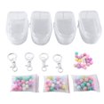thumbnail image 1 of Organizador de joyas de 4 piezas, caja de almacenamiento transparente, bolsa para llavero, estuche de almacenamiento, billetera gruesa, bolsa para muñecas linda, A, 1 of 8