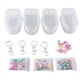 thumbnail image 1 of Organizador de joyas de 4 piezas, caja de almacenamiento transparente, bolsa para llavero, estuche de almacenamiento, billetera gruesa, bolsa para muñecas linda, A, 1 of 8