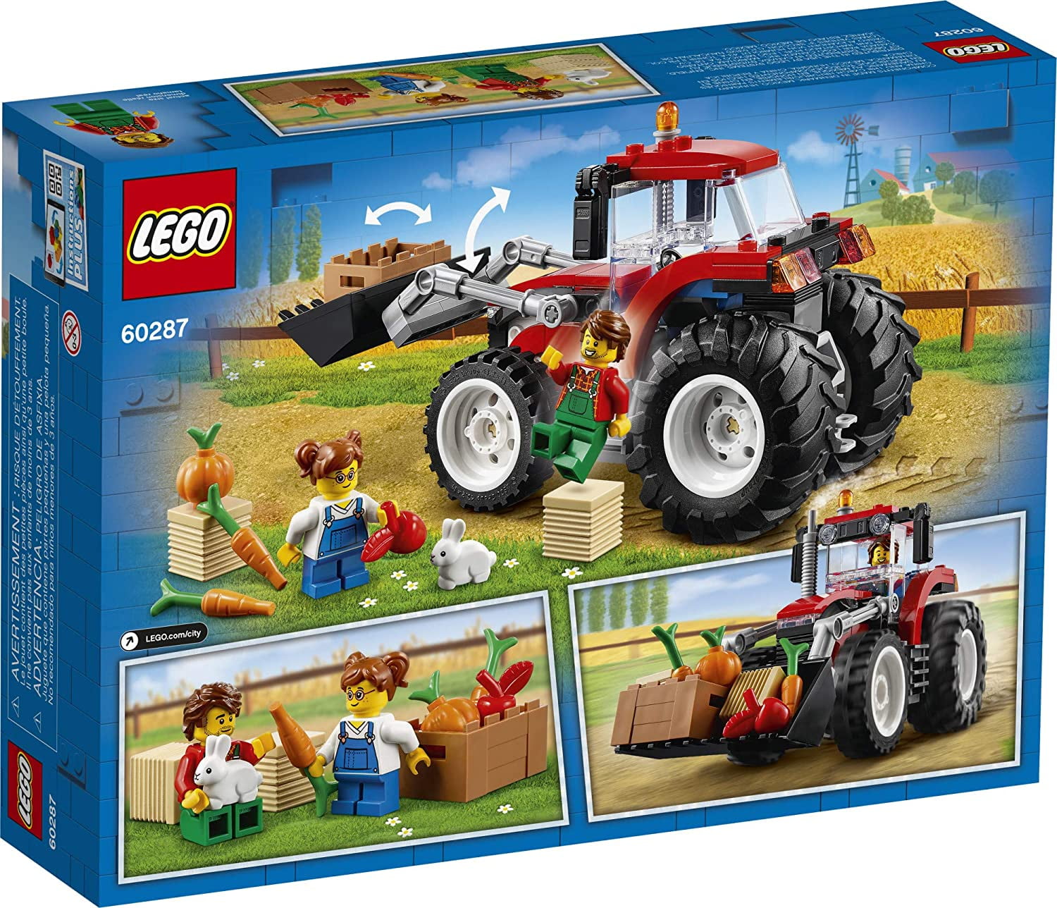 LEGO City Great Vehicles Tractor Building Kit 60287, Farm Toy with