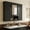 Black, variant on 36" Medicine Cabinet, Bathroom Cabinet with 3 Doors, Modern Bathroom Medicine Cabinet with Mirror, White
