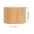 thumbnail image 3 of Miangastore Retro Style Bamboo Lampshade for Desk Lamp Home Use Khaki Color E27/E14 Base Compatible 6.3 Inches, 3 of 9