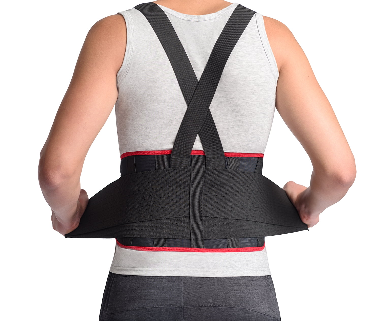 MAXAR Work Belt, Industrial Lumbosacral Support Back Brace (Deluxe)