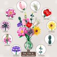 thumbnail image 3 of Set de construcción Bouyer con ramo de flores con 69 piezas para bricolaje, 3 of 7