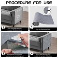 thumbnail image 4 of Unidades de alfombrillas rascadoras para gatos de 100 x 40 cm, protector de muebles para sofás rascadores para gatos, almohadillas rascadoras autoadhesivas recortables para gatos, rascador par, 4 of 7