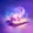 Dark Purple, variant on Manfei Pink-Blue Axolotl Bed Spread Queen,Ocean Amphibian Print Queen Coverlet Set,3-Piece,1 Quilt and 2 Pillowcases