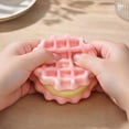 thumbnail image 4 of Simulated Sandwich Waffle Squishy Fidget Squeeze Toy, Daily Pressure Relieving Sensory Toy, Compact Handheld Play Toy for Kids Adults, Desktop Display and Party Favor Supply(1PCS), 4 of 4
