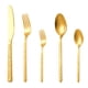thumbnail image 1 of Juego de cubiertos de acero inoxidable de 5 piezas, servicio para 1, juego de cubiertos, tenedores, cucharas y cuchillos para cocina casera, 1 of 5
