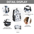 thumbnail image 4 of JIALIOU 14" Laptop Backpack Waterproof Airline Approved Stylish Casual Daypack for Travel Business College Work, Ships and Anchors, 4 of 8