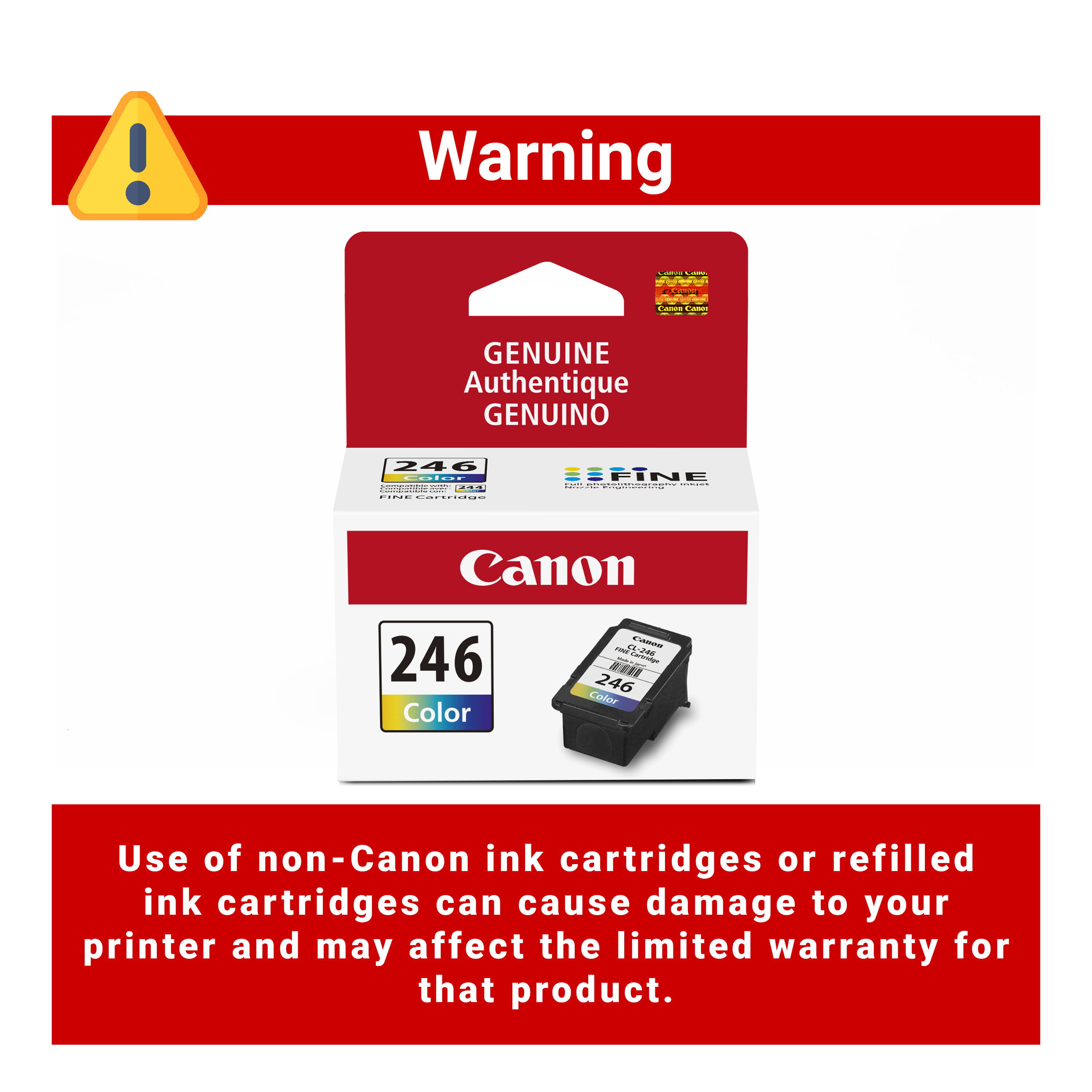 Canon CL-246 Tri-Color Ink Cartridge photo 4