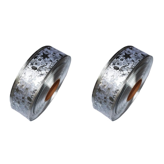 1Roll Glitter Ribbon for Christmas Decoration & Gift Wrapping - Metallic Color Ribbons for DIY Crafts, Wedding Party, Home Decor, Sparkly Sheer Thin Fabric Ribbon for Holiday Birthday Flower Bouquet