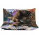 thumbnail image 3 of Águila salvaje Funda nórdica Queen Size Set,Rústico American Bald Eagle Rainbow, 3 of 8
