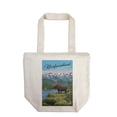 thumbnail image 1 of Newfoundland and Labrador, Painterly Series, Moose, Summer Scene (100% Cotton Canvas Reusable Tote Bag), 1 of 3