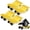 Yellow-4pcs, variant on Car Dolly , Heavy Duty Car Dollies, 4000 LBS/8000 LBS Capacity Car Wheel Dolly with Rotating Wheels, Car Dolly for Moving Truck, Wheel Dolly Set of 2/Dolly Set of 4
