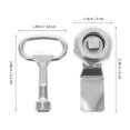thumbnail image 2 of Shisuyan Cylinder Lock Zinc Alloy 1 Pair 2.4X1.2In, 2 of 9
