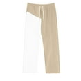 thumbnail image 4 of Pantalones largos para hombre, moda informal, lisos, cintura elástica con bolsillos, pantalones deportivos para hombre, 4 of 6
