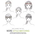 thumbnail image 4 of 5pcs Jeweled Headband, Handmade Elastic Headbands for Women, 20-26.8" Fits for Most, 4 of 6