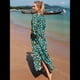 thumbnail image 5 of Vestido Caftán con Estampado Animal para Mujer, Talla Grande, para Playa, Verano 2025 Leopardo Azul Talla Única, 5 of 10