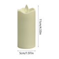 thumbnail image 3 of Electronic Candle Lights Wave Shape Glossy Simulation Candle Wedding Birthday Ambience Decorations, 3 of 7