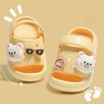 thumbnail image 6 of kpoplk Kids Cloud Slides Boys Girls Pillow Slippers – Slip-On Slide Sandals, Summer Beach Pool Shoes, Indoor and Outdoor(Yellow,5.5), 6 of 8