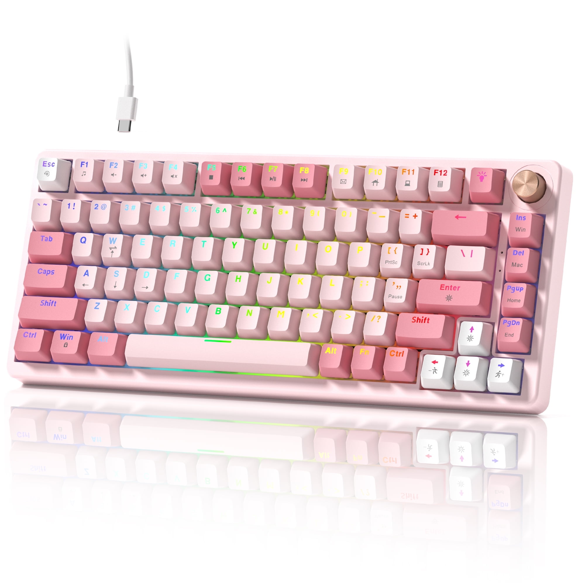 MageGee SKY81 75% Mechanical Gaming Keyboard, Hot Swappable Wired