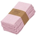 thumbnail image 1 of Juego de 12 servilletas de tela RUVANTI, 18 x 18 cm, polialgodón, color rosa, 1 of 9
