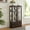 Dark Cherry, variant on Noble House Louisa Lighted Curio Cabinet, Glass Display Case with Drawer, Mirrored Back & Adjustable Shelves, Dark Oak