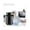 4L 1.05 Gallon Black, variant on Water Distiller, 6L 1.6 Gallon Larger Pure Water Purifier Filter For Home Table Countertop, 900W Glass Pot Distilled Maker, Stainless Steel Interior Drinking Machine To Make Clean Waters, Silver