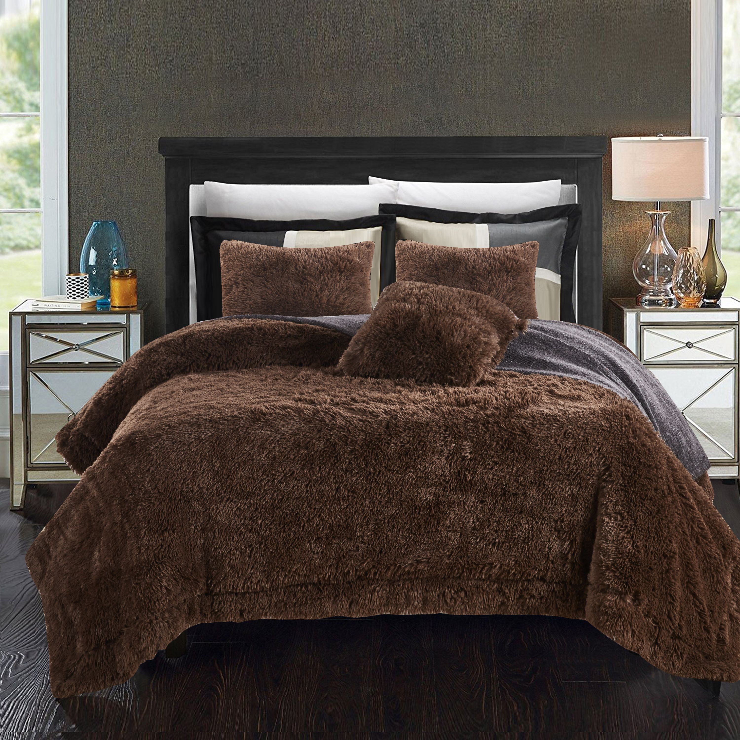 Chanasya Super Soft Shaggy Longfur Throw Blanket Snuggly Fuzzy Faux
