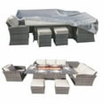 thumbnail image 3 of Abrihome Durable Waterproof Outdoor Furniture Cover-Patio Set Cover 106"x106"x28",Gray, 3 of 10