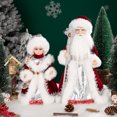 thumbnail image 2 of Nuevo estilo de muñeco eléctrico de Papá Noel navideño, muñeco de Snegurochka ruso de moda, muñeco de adorno para el hogar que canta con trenza larga, 2 of 5