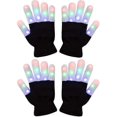 thumbnail image 1 of 2-Pack Children's Light Gloves, Kids Finger Lights Flashing LED Warm Mittens, 1 of 5
