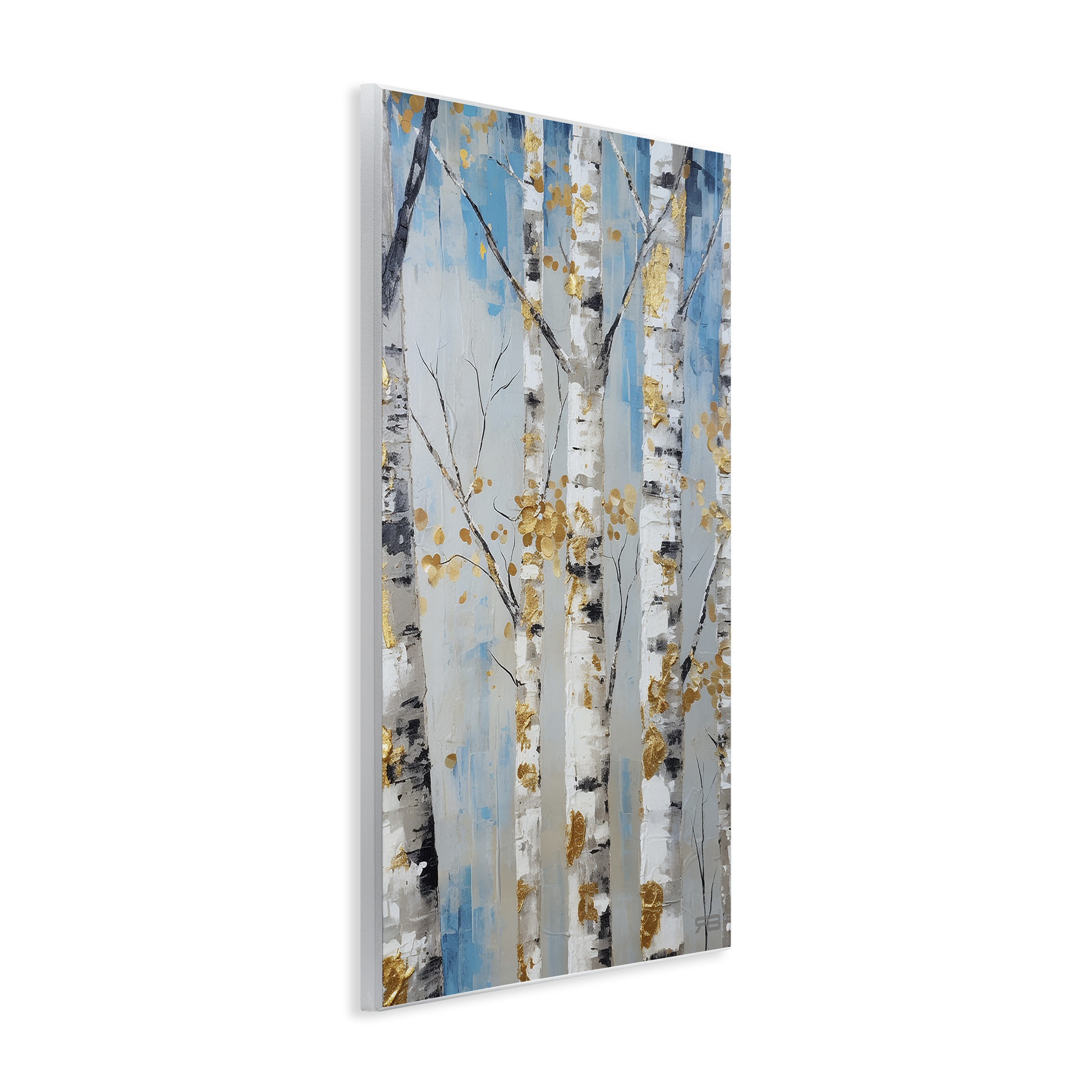 Stupell Industries Birch Trees Foliage Landscape Painting Unframed Art Print Wall Art, 10 x 15