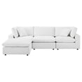 thumbnail image 3 of Sectional Sofa Set, Velvet, White, Modern Contemporary Urban Design, Living Lounge Room Hotel Lobby Hospitality, 3 of 10