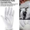 thumbnail image 4 of FINGER TEN Mens All Premium Soft Cabretta Leather Tour Fit Grip Left Hand Lh Right Hand Rh with Cadet Size Golf Gloves Value 1 Pack Size from Small to XXL, 4 of 6