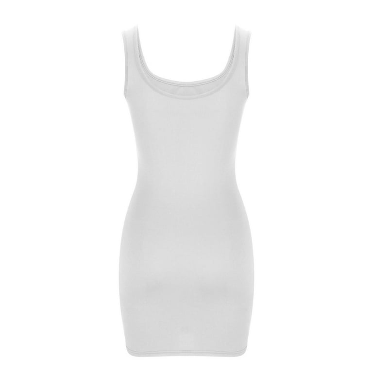 Clearance 2024 SMihono Trendy Womens Sleeveless Square Neck