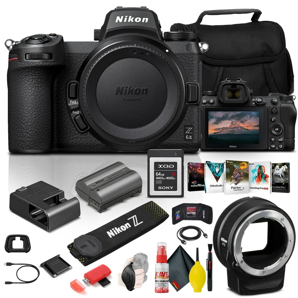 Nikon Z 6II Mirrorless Digital Camera 24.5MP (Body Only) (1659) + FTZ