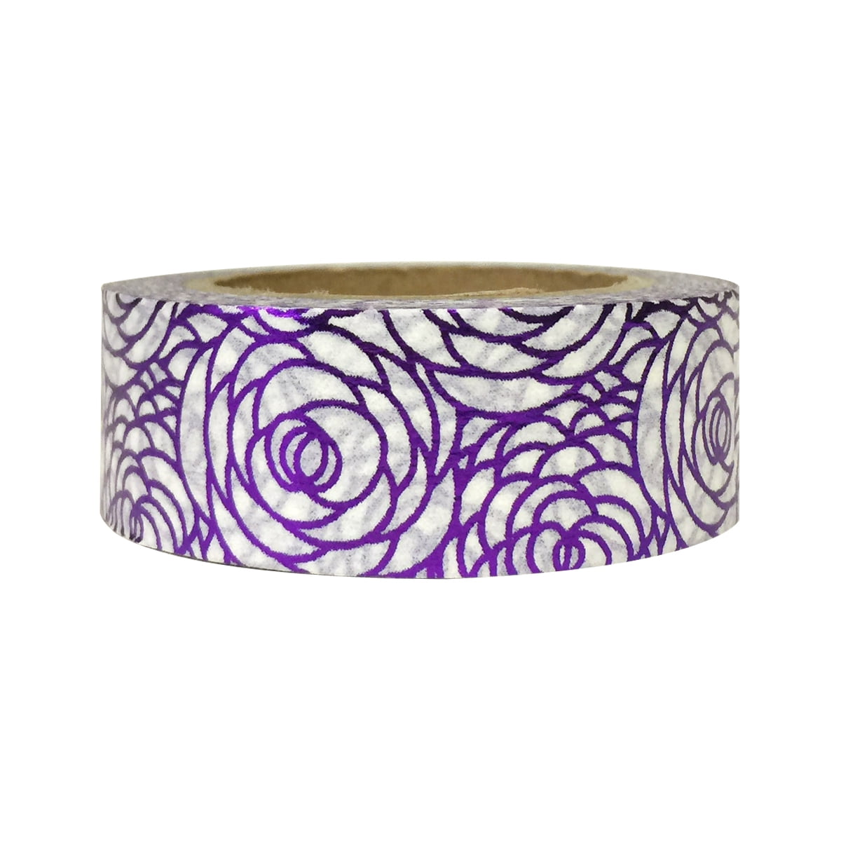 Wrapables® Colorful Washi Masking Tape, Metallic Purple Peonies -  Walmart.com