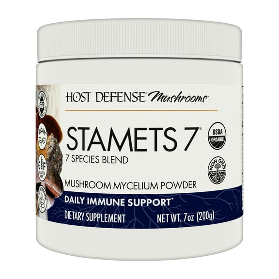 Host Defense Stamets 7 Mushroom Powder - 7 oz (133 Servings)