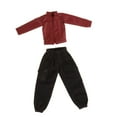 thumbnail image 1 of Figura femenina a escala 1/12, ropa para muñeca, chaqueta y pantalones en miniatura, ropa de moda resistente hecha a mano para figuras femeninas de 6, 1 of 9