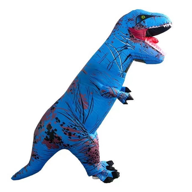 Disfraz inflable de tiranosaurio, disfraz de Halloween, juego de rol, disfraz inflable de dinosaurio musculoso realista