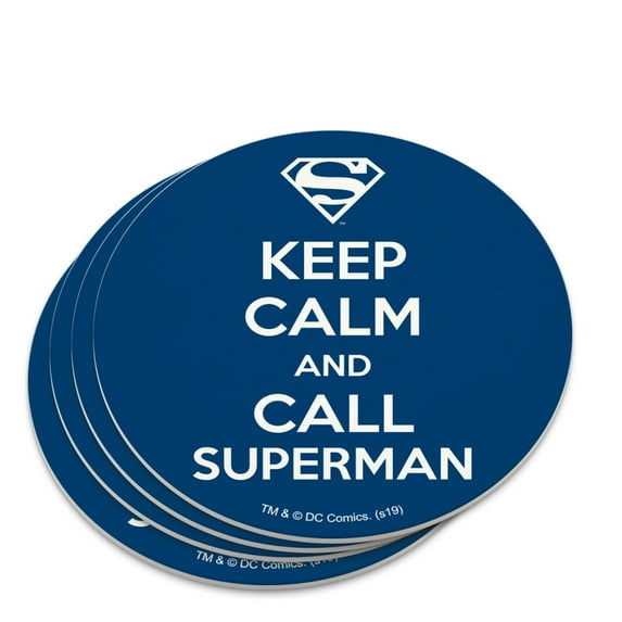 Superman Keep Calm and Call Novelty Coaster Set